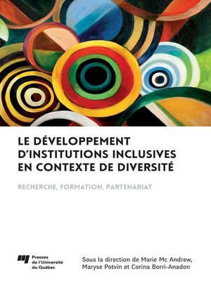 cover image of Le développement d'institutions inclusives en contexte de diversité